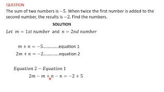 14 Solving Word Problems using Simultaneous Equations [upl. by Gilberta737]