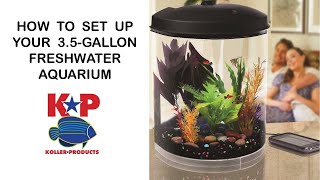 How to Set Up Your FRESHWATER AQUARIUM  35Gallon AquaTunes [upl. by Norman]