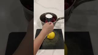 Super Easy Berry Compote Filling for My Macarons  YouTube Shorts [upl. by Marlette]