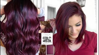 DIY BURGUNDY HAIR  L’Oréal Colorista Maroon [upl. by Hunley202]