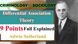 Differential Association Theory  Differential Association Theory Criminology  Official Criminology [upl. by David]