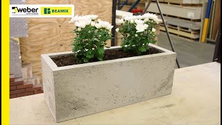 DIY Betonnen plantenbak van Lichtgewicht beton [upl. by Eceeryt169]