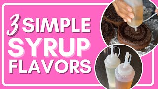 SIMPLE SYRUP FLAVORS FOR CAKE  3 Easy Recipes [upl. by Lenrad]