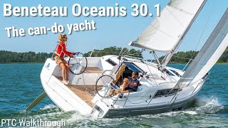 Beneteau Oceanis 301 Sailboat Tour 2021 PTC Walkthrough [upl. by Eerpud]