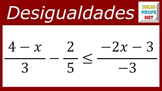 DESIGUALDADES LINEALES  Ejercicio 2 [upl. by Brogle]