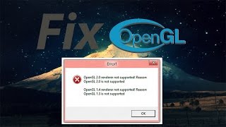 fix opengl error for old graphics card [upl. by Martinson]