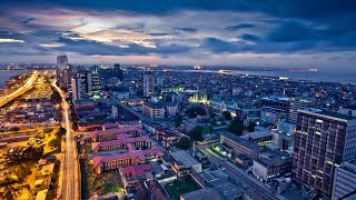 LAGOS NIGERIA  HD AERIAL VIEW [upl. by Aicinoid]