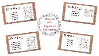 Division with Repeated Subtraction [upl. by Luaped]