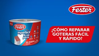 ¿Cómo reparar goteras en láminas de metal o tejas Fester Imperfácil No más goteras cinta [upl. by Spragens]