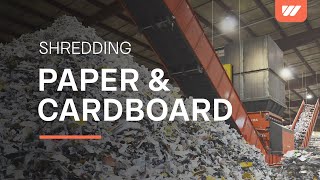 WEIMA shredder WLK 18 Jumbo  paper and cardboard shredding [upl. by Retsub547]