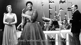 Ella Fitzgerald  Bewitched Bothered and Bewildered Lyrics [upl. by Elsy]