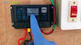 How to Install Solar Inverter  Offgrid Solar Power System  12V Battery  100W Panel [upl. by Illek]