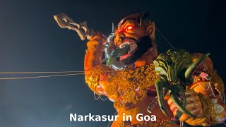 Narkasur In Goa Happy Diwali 🪔 [upl. by Nyladnek]