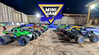 These RC Monster Trucks are the COOLEST Backyard RC Monster Jam Mini Jam Series East Show 1 [upl. by Silma]