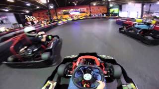 Super Fast Indoor Go Kart Racing [upl. by Ipoillak]