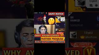 WHY UnGraduateGamer LEAVING PARTNER PROGRAM 😮🤔  AYUSH BHAI LEAVING GARENAFREEFIRE freefire [upl. by Mathi348]