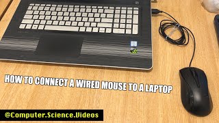 How to CONNECT a Wired Mouse to a Windows 10 Laptop  New [upl. by Fogarty979]