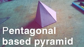 How to make Pentagonal based pyramid [upl. by Gurango]