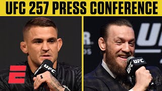 UFC 257 Dustin Poirier vs Conor McGregor 2 Press Conference  ESPN MMA [upl. by Nwahsid265]