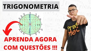 APRENDA TRIGONOMETRIA COM QUESTÕES  11 Questões Resolvidas [upl. by Ynnel]