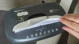 Paper Shredder from AmazonBasics Review Performance and Quality Testing [upl. by Moyra]