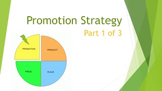 Marketing Mix Promotion Strategy part 1 [upl. by Schonfield]