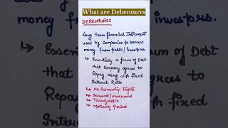 What are debentures  class 12 accounting [upl. by Yee]