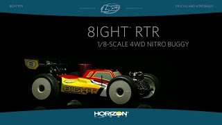 Losi 18 8IGHT 4WD Nitro Buggy RTR [upl. by Enilekcaj]