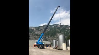 La autogru 150 ton Cristelli srl  Trento [upl. by Seavey219]