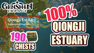 How to Qiongji Estuary 100 Exploration ⭐ ALL CHESTS GUIDE 【 Genshin Impact 】 [upl. by Zaraf]