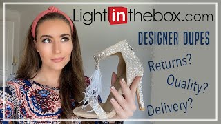 Light in the Box HONEST Review  Jimmy Choo Viola amp Louboutin Kate Dupes  Shoe Try On UNSPONSORED [upl. by Emile]