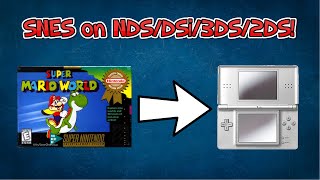 How to Play SNES Games on Your NDSDSi3DS2DS [upl. by Eynttirb638]