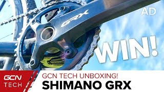 GCN Tech Unboxing Shimano GRX Di2 Groupset [upl. by Giorgi]