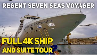 Regent Seven Seas  Seven Seas Voyager  Full Ship and Suite Tour in full 4K UHD [upl. by Jeanne]