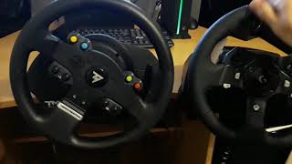 Thrustmaster TMX vs Logitech G920 wheel and buttons noise [upl. by Bouldon800]