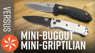 Compact EDC Clash Benchmade MiniBugout vs MiniGriptilian  KnifeCenter Reviews [upl. by Egiedan]