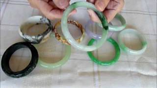 Chinese Jade and Burmese Jadeite Bangle Bracelets [upl. by Trinidad]