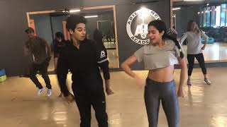 Janhvi Kapoor And Ishaan Khattar Dance Practice For The Song Zingaat For Dhadak [upl. by Murphy]