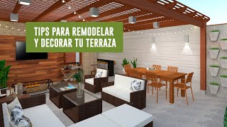 Tips para remodelar y decorar tu terraza y convertirla en un oásis urbano [upl. by Luing687]