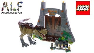 Lego Jurassic World 75936 Jurassic Park T rex Rampage Speed Build [upl. by Dixon]