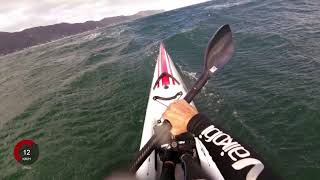 Awesome Downwind in 25 knots on a Carbonology Sport Boost LV Surfski [upl. by Varion]