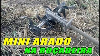 Mini Arado Rotativo na Roçadeira [upl. by Helbonia]