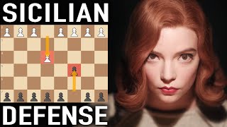 Play the Sicilian Defense like Beth Harmon [upl. by Oninotna419]