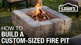 How To Build a CustomSized Fire Pit [upl. by Elocim]