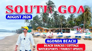 Agonda Beach South Goa  Foreigner Beach in goa  August 2024  Goa Vlog [upl. by Wistrup]