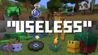 Minecrafts quotUselessquot Features [upl. by Einnahc779]