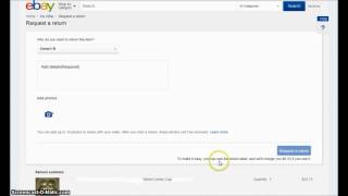 How to Return an Item on eBay Fast and Easy [upl. by Zales]