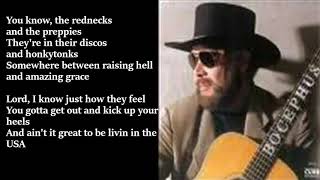 Hank Williams Jr  Country State Of Mind LYRICS [upl. by Otho]