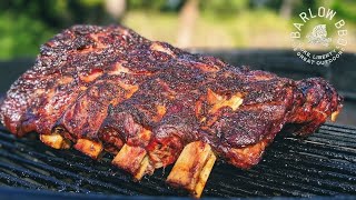 Beef Back Ribs on the Weber Kettle Grill  Barlow BBQ [upl. by Gault]