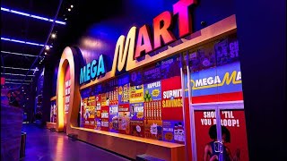 Omega Mart by Meow Wolf in Area 15 Full WalkThrough Las Vegas Nevada 2021 [upl. by Enneite]